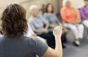 Medical professional reviewing treatment plans